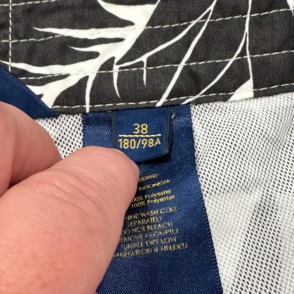 Polo Ralph Lauren Men's‎ 38 Traveler Polo Bear Swim Trunks White Swimming Shorts